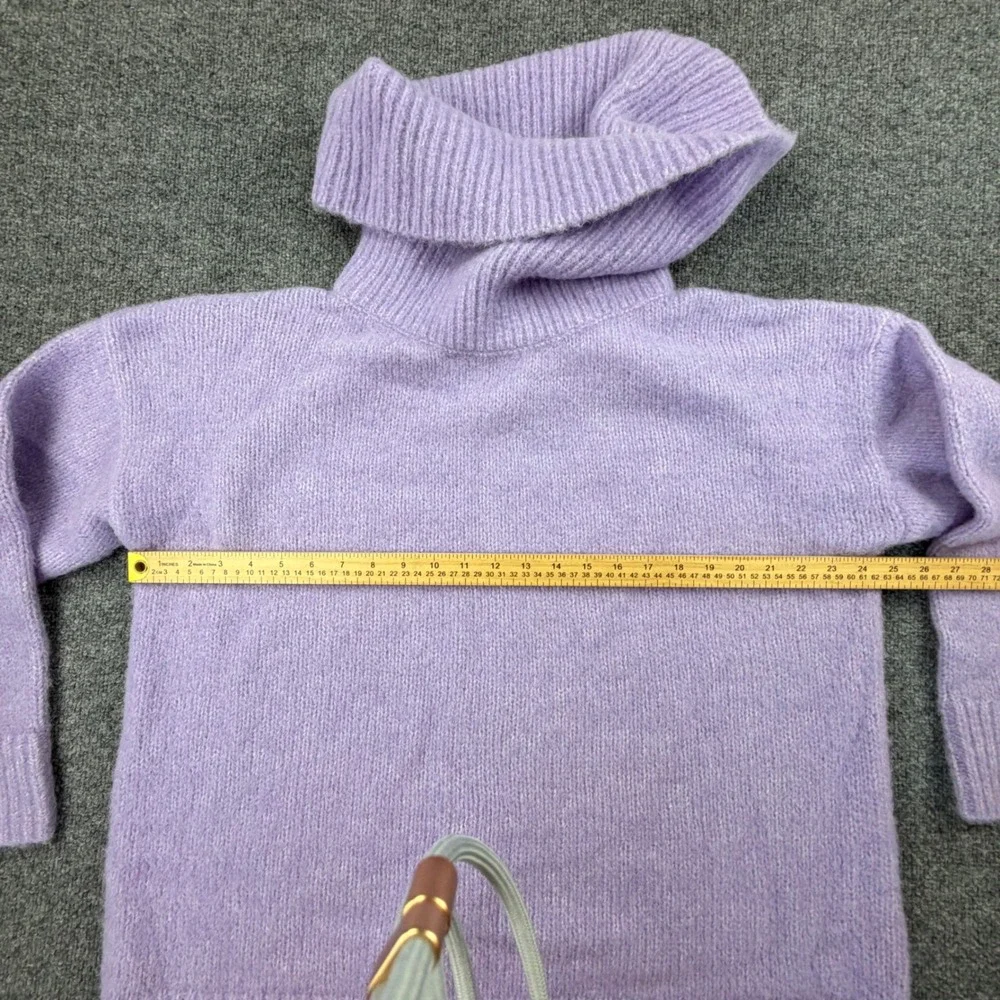 Banana Republic Alpaca Blend Turtleneck Sweater‎ Lilac Purple Oversized XL NEW